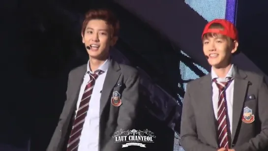 |FANCAM| 130914 Sky Festival Rehearsal (Chanyeol focus)