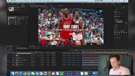 Делаем анимированный таймлайн как в THE LAST DANCE   Adobe After Effects Tutorial