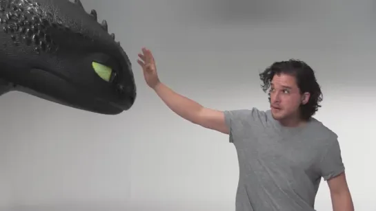 HOW TO TRAIN YOUR DRAGON THE HIDDEN WORLD  Kit Harington Auditions with Toothl