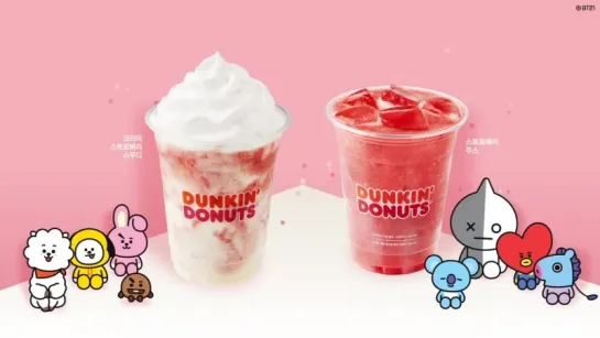 `CF` Dunkin Donuts collaborations with BTS’ BT21.