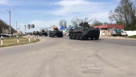 Военная техника после парада 5.5.2018 Ростов-на-Дону Главный