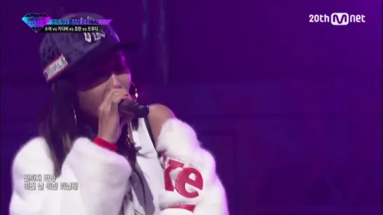 [PERF] 151113 Hyolyn, Trudy, Kitti B & Sua @ Unpretty Rapstar 2 EP.10