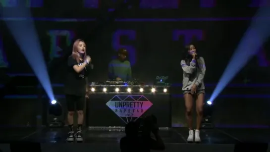 150901 Sistar: Hyorin vs. Kasper @ Unpretty Rapstar 2