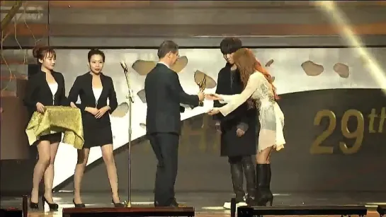 [OTHER] 150114 Sistar: Soyou X Junggigo: Trend of the Year @ 29th Golden Disc Awards