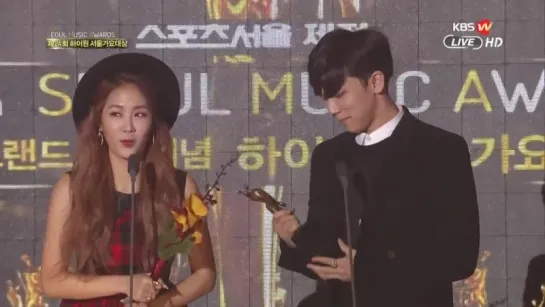 [EVENT] 150122 Soyou X JunggiGo - 'Bonsang' @Seoul Music Award