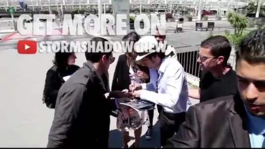 Ian Somerhalder and Nikki Reed at Nice airport leaving Cannes Film Festival