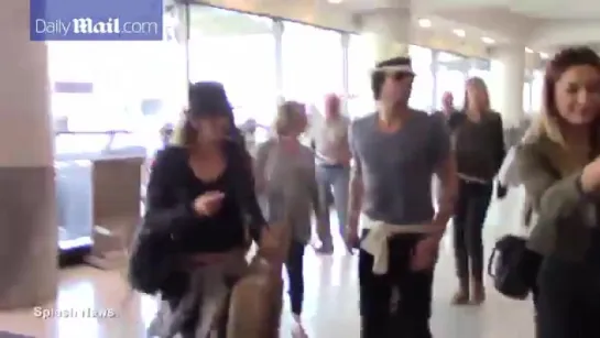 Nikki Reed Ian Somerhalder jet out of LA for her birthday