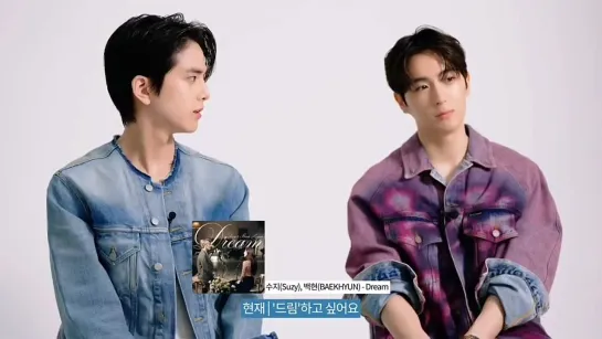 Hyunjae &  Younghoon from The Boyz choose Dream by Suzy & Baekhyun as  song they will choose if they get to do a duet