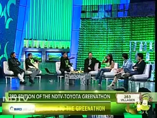 Приянка Чопра , Шахид Капур и ШРК на шоу NDTV Greenathon