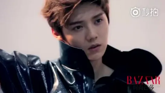 160718 《时尚芭莎》 Harpers Bazaar August 2016 Cover Photoshoot Behind The Scenes with Luhan