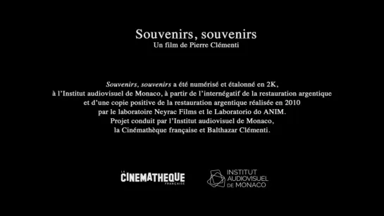 Souvenirs souvenirs (1978) dir. Pierre Clémenti