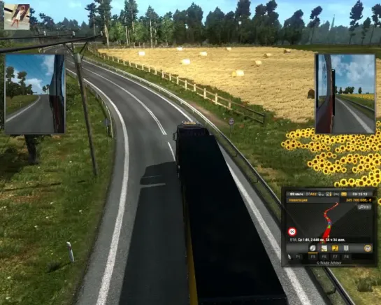 87 - Euro Truck Simulator 2 - Ольга Дальнобоищик - Деревеньку нашла!!!)))