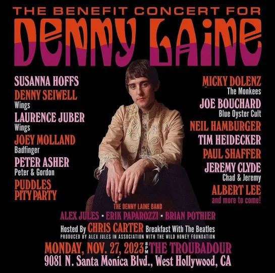 Denny Laine Benefit Concert - FULL SHOW @ The Troubadour 11-27-23