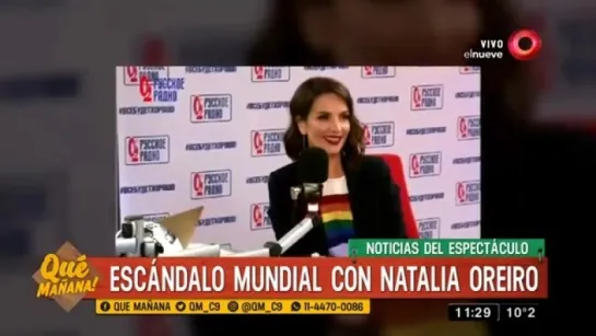 Escándalo mundial con Natalia Oreiro en Rusia