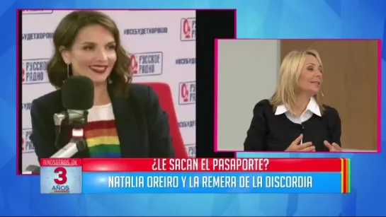 Natalia Oreiro defendió a la comunidad LGBT y le abrían sacado el pasaporte en R