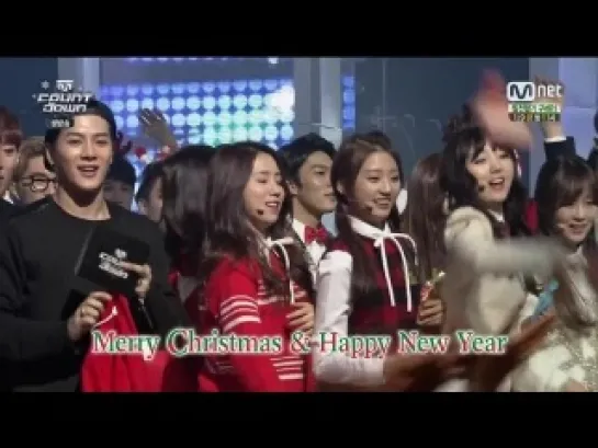 141225 A pink No.1 + Ending @ M! Countdown X-Mas Special