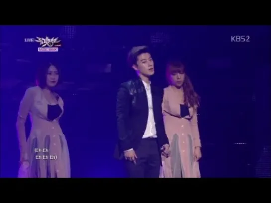 140314 | Sunmi - Full Moon ft. San E (acoustic ver.) @ Music Bank