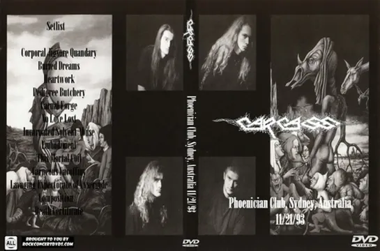 Carcass - Phoenician Club Sydney, Australia (1993)