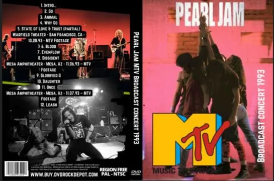 Pearl Jam - MTV Broadcast concert (1993)