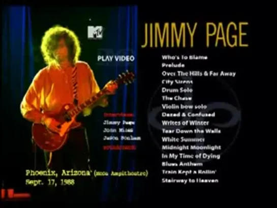 Jimmy Page 1988 Arizona