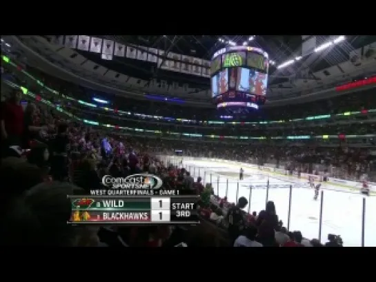 NHL Playoffs 2013 / West / 1-st round / Game 1 / Chicago Blackhawks @ Minnesota Wild