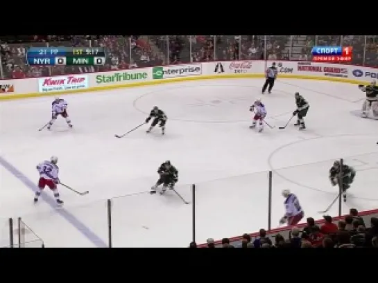 NHL 2011-2012 / RS / New York Rangers @ Minnesota Wild / Спорт 1 (28.03.2012)