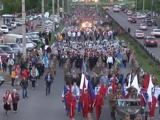 Факельное шествие в Старом Осколе