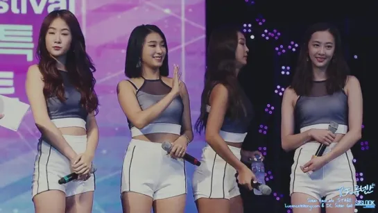 [FANCAM] 160806 SISTAR -  Talk @ Tomato Festival, Plateau Healing Concert