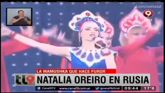 Natalia Oreiro triunfa en Rusia (24.11.2015)