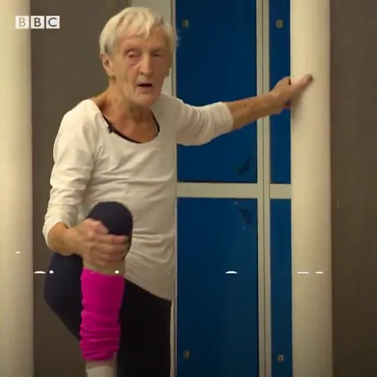 90-year-old aerobics instructor