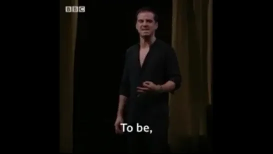 Andrew Scott as Hamlet performs Shakespeare's most famous soliloquy