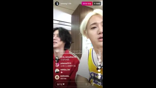 Heechul в трансляции Йесона 3