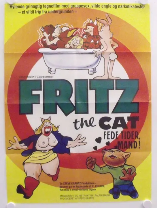 Приключения кота Фрица (Fritz the Cat) (1972)  США  Мультфильм, Комедия