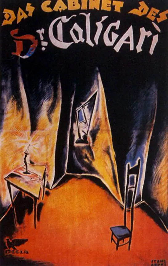 Кабинет доктора Калигари (Das Cabinet des Dr. Caligari) (1920)  Германия  Драма, Триллер, Ужасы