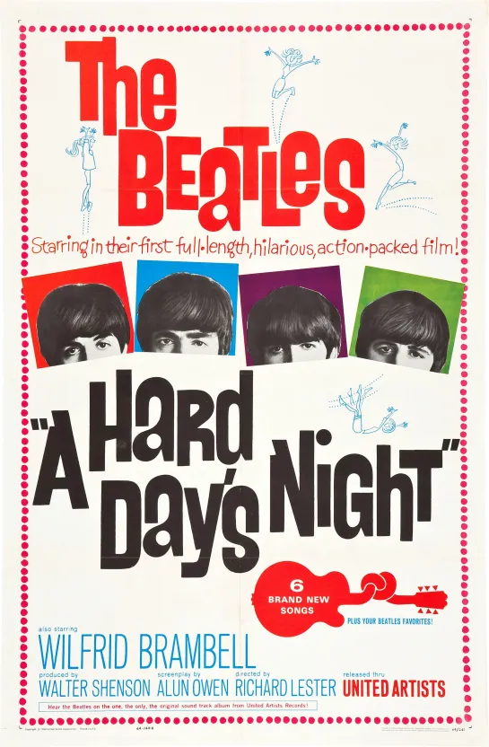 The Beatles: Вечер трудного дня (A Hard Day's Night) (1964)  Великобритания  Комедия