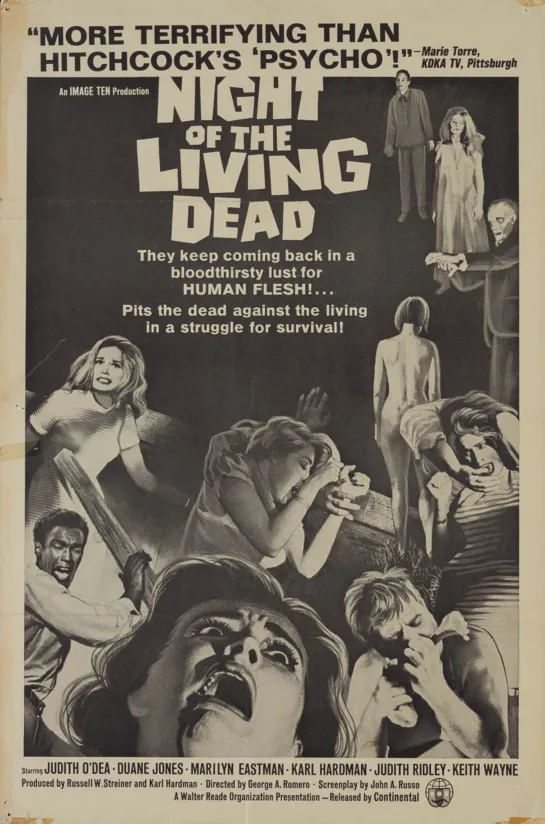 Ночь живых мертвецов (Night Of The Living Dead) (1968) / США. Драма, Ужасы.