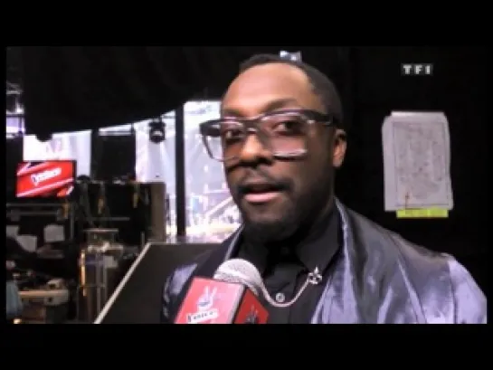 Exclu: Monsieur Will.I.am sur le plateau de "The Voice"