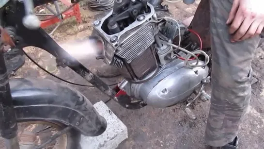 JAWA 860 ccm3 4 stroke engine. ЯВА 860 кубов на базе 250ки