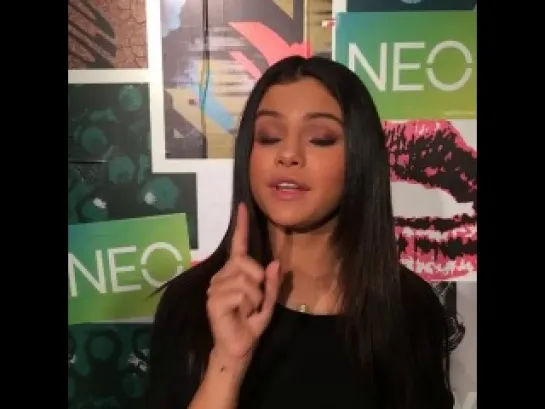 Congrats to @Alex0998 for helping with #NEOrunway . @selenagomez wants to thank you too!