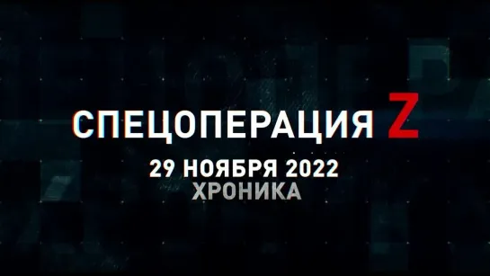 Спецоперация Z хроника главных военных событий 29 ноября