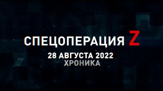 Спецоперация Z хроника главных военных событий 28 августа