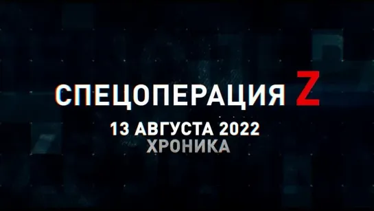 Спецоперация Z хроника главных военных событий 13 августа