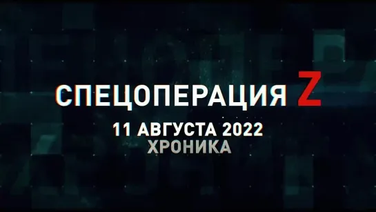 Спецоперация Z хроника главных военных событий 11 августа