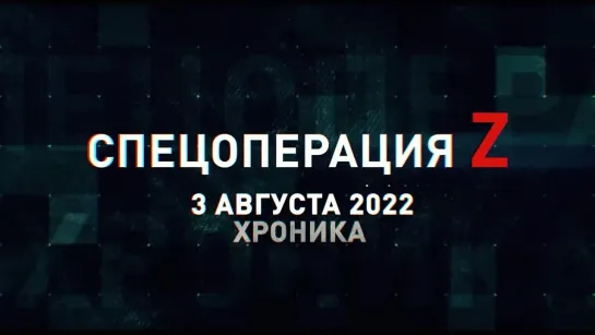 Спецоперация Z хроника главных военных событий 3 августа