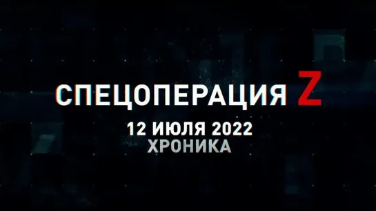 Спецоперация Z хроника главных военных событий 12 июля