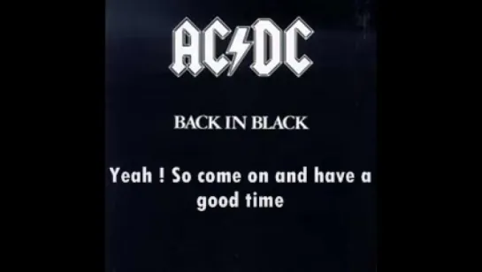 AC-DC - Have a drink on me - (Lyrics)