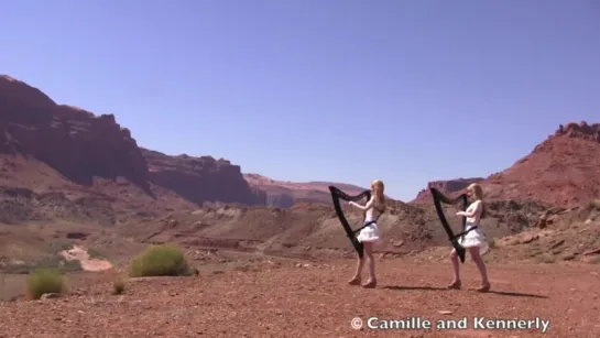 SCORPIONS - Send Me An Angel (Harp Twins) Camille and Kennerly