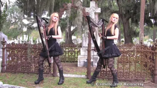 The ROLLING STONES - Paint It Black (Harp Twins electric) Camille and Kennerly