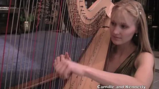 PHANTOM of the Opera- All I Ask of You (Harp Twins) Camille and Kennerly