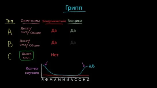 Три типа гриппа (Раздел: грипп)